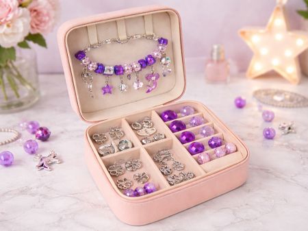 Бусины для изготовления браслетов и бус PINK (P18321_F)
