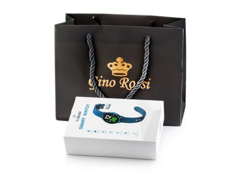 Gino Rossi Smartwatch G.RSWSF1-3C1-1 silver/black + дополнительный БРАСЛЕТ (zg309a)