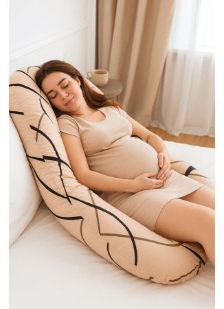Подушка анатомической формы для беременных RELAX peach