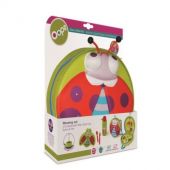 Oops Oops Ladybug Winkling Lights Рюкзак с комплектом посуды (4 шт.) для детей от 12м+ (27x32x9cм) Зеленый 19011.33