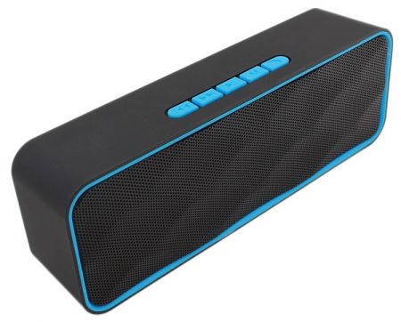 Беспроводная Bluetooth колонка черный/синий (PZS50A)