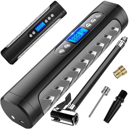 Elektriskais sūknis automašīnām, velosipēdiem un bumbām LCD 10bar (P14500)