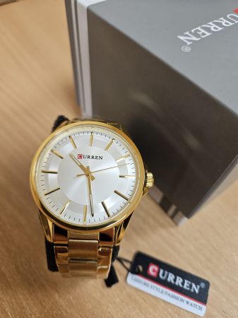 CURREN Vīriešu rokas pulkstenis 8429 (ZC043A) + BOX gold/silver