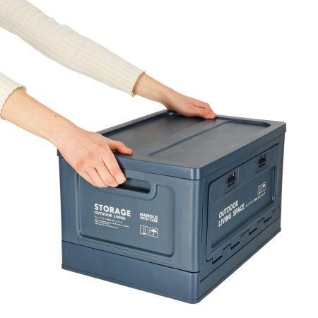 Складной органайзер для багажника авто 25 л синяя (код товара 3281_1)