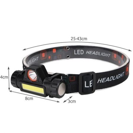 Налобный фонарик LED USB (P18371)