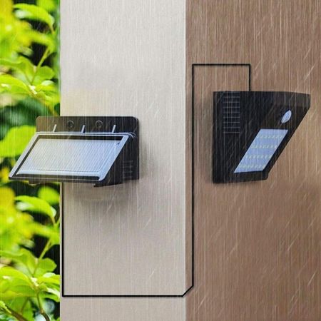 Āra lampa ar saules bateriju un sensoru 30 LED (PZD53B)