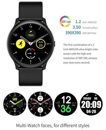 Gino Rossi Smartwatch G.RSWSF1-1A1-1 black + дополнительный БРАСЛЕТ (zg309e)
