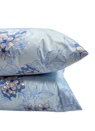 Перьевая подушка Comfort Pluss | blue flowers