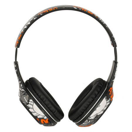 Bezvadu salokāmas austiņas Bluetooth RGB melnas (preces kods 3142)