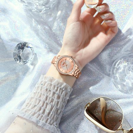 CURREN Sieviešu rokas pulkstenis 9084 (ZC509B) + BOX rose gold