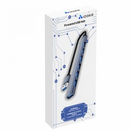 USB HUB - 1 port 3.2 + 6 ports 2.0 Izoxis (P24374)