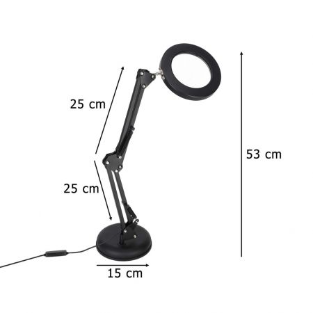 Лампа - лупа с подсветкой LED USB (2987)