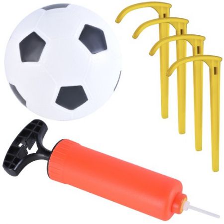 Futbola vārti 120x80 cm ar bumbu un pumpi (P23459)