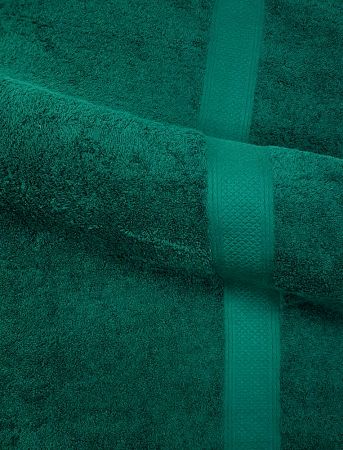 Махровое полотенце LUX dark green (4001)