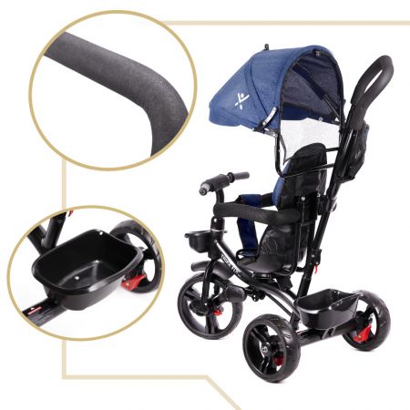 Trike Fix Lite 2in1 Коляскa и трехколесные велосипед navy blue (6200_1)