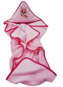 ДЕТСКОЕ ПОЛОТЕНЦЕ С КАПЮШОНОМ КОРГИ PINK