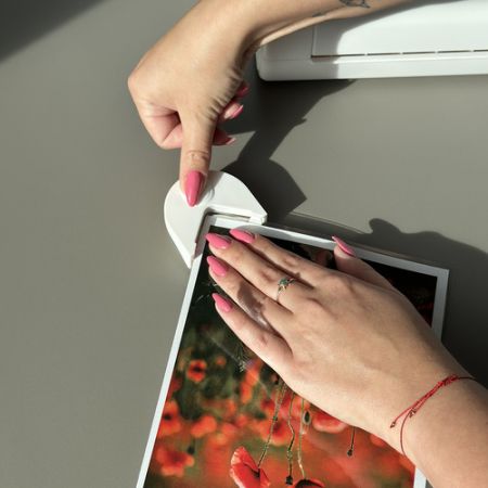 Ламинатор А4 500W комплект 4-в-1 резак, скруглитель углов, 60 пленок (код товара P25417)