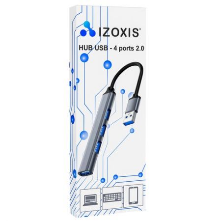USB HUB - 4 ports 3.0 + 2.0 Izoxis (P21940/P23316/PAK340)