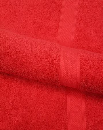 Махровое полотенце LUX red (3994)