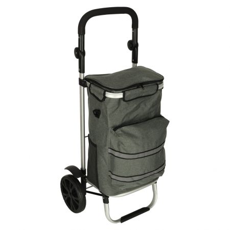 Salokāmā soma iepirkumiem uz riteņiem 40l 100cm (preces kods 3141) pelēka