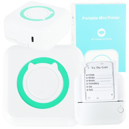 Мини портативный принтер квадрат USB (4218)