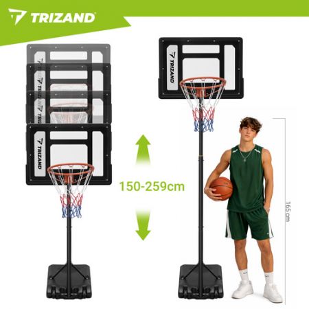 Basketbola grozs ar statīvu 259 cm + bumba (P27364)