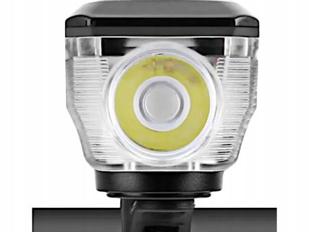 Velosipēda priekšējais lukturis melns CREE T6 USB / saules baterija + skaņas signāls (P14491)