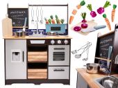 Детская MDF деревянная кухня с аксессуарами LOFT XXL 96cm (6286)