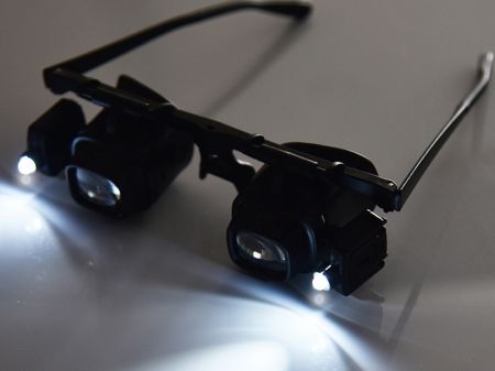 Увеличительные очки с подсветкой 2x 6x 8x 12x 24x (P09210)