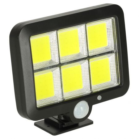 Āra lampa ar saules bateriju ar kustības un krēslas sensoriem 120 LED (preces kods 3096)