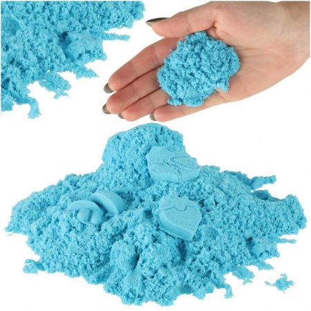 Песок кинетический 1 кг голубой (9568_2)