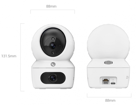 EZVIZ Двойная камера видеонаблюдения H7C 4MP 2K (CS-H7c)