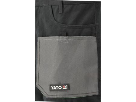 Yato Рабочие Брюки Palea YT-80168, XL, 270 г/м², 9 карманов, 100% хлопок, застежка на молнии и пуговице (YT-80168)