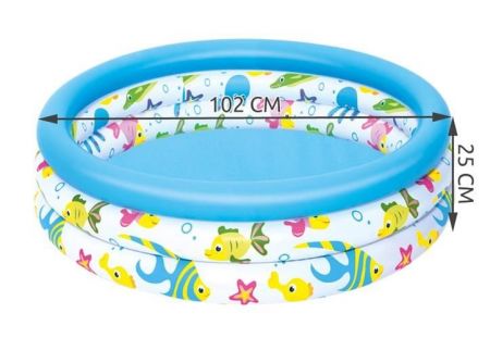 Bestway Надувной бассейн 102x25 cm 51008 (P3535)