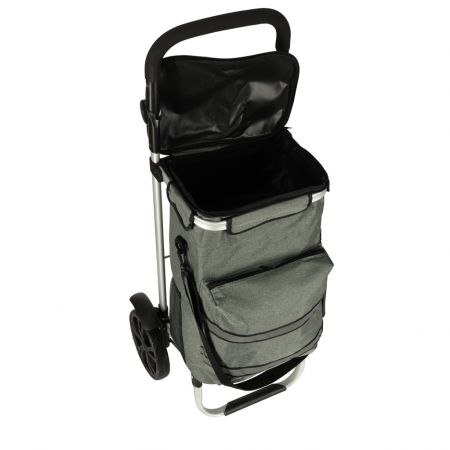 Salokāmā soma iepirkumiem uz riteņiem 40l 100cm (preces kods 3141) pelēka