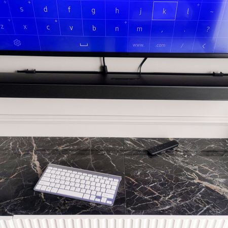 Беспроводная клавиатура Smart TV серебряная (5112_1)