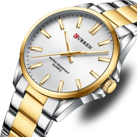CURREN Vīriešu rokas pulkstenis 9090G (ZC041A) + BOX gold/silver