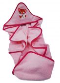 ДЕТСКОЕ ПОЛОТЕНЦЕ С КАПЮШОНОМ ТИГРЕНОК PINK