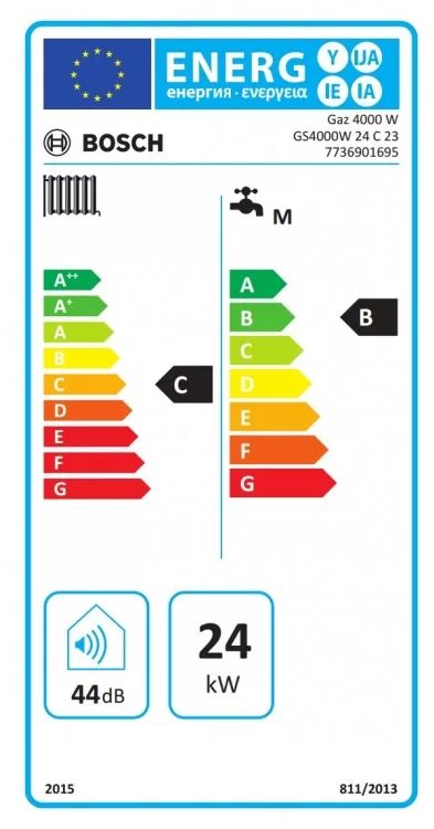 Bosch Комбинированная установка отопления и горячего водоснабжения GS4000W 24 C (7736901695)