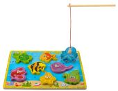 Деревянная развивающая игра-рыбалка на магнитах (P7796)