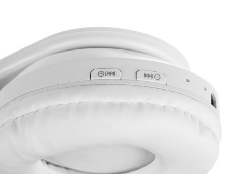 Беспроводные наушники Bluetooth Котик белые (P16866)