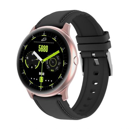 Gino Rossi Smartwatch G.RSWSF1-4D2-1 rosegold/black + дополнительный БРАСЛЕТ (zg309c)