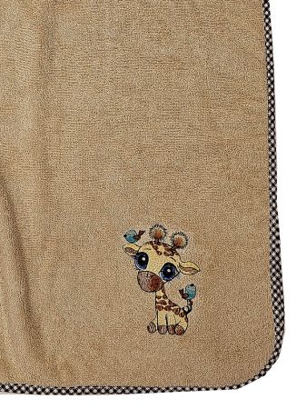 ДЕТСКОЕ ПОЛОТЕНЦЕ ПОНЧО ЖИРАФЁНОК BEIGE