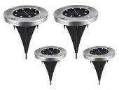 Dārza lampa ar saules bateriju 8 LED 4 gab PZD50J