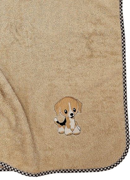ДЕТСКОЕ ПОЛОТЕНЦЕ ПОНЧО ЩЕНОК BEIGE