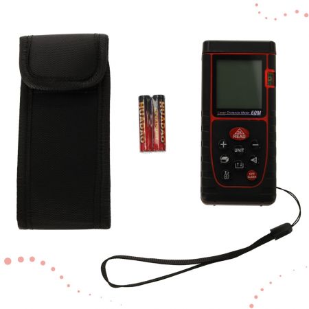 Digitālais lāzera attāluma mērītājs IP54 3mm/60m (4711)