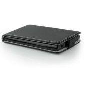 Forcell Forcell Flexi Slim Flip Samsung G530H Galaxy Grand Prime vertikāli atverams silikona ietvarā Melns