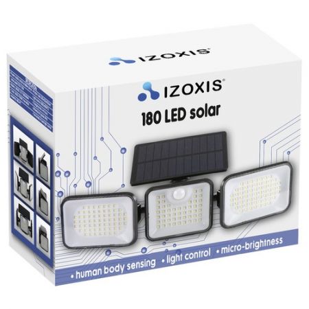 Āra lampa ar saules bateriju Izoxis 180 LED (P24889)