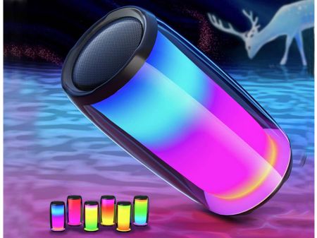 Pārnēsājamais bezvadu skaļrunis Bluetooth Boombox RGB (P06359)