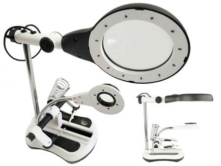 Manipulators Trešā roka (Statīvs ar palielināmo stiklu) (P09163)